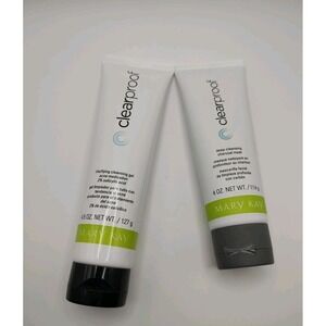 Mary Kay Clear Proof CLARIFYING CLEANSING GEL And Charcoal Mask 4 Oz And 4.5 Oz